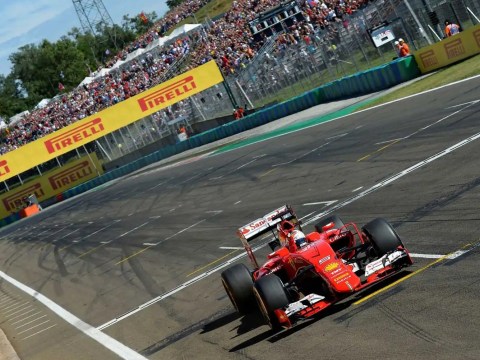 A Formula 1 car speeding towards the finish line, symbolizing how businesses can employ F1 strategies to drive diversity and equity in their organizations. Formula 1 inspired inclusivity strategies
