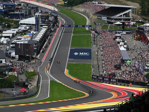 F1 track boundary lines guiding high-performance racing, representing how clear cultural track limits enable cross-border executive success