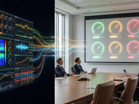 F1 telemetry data streams paralleled with board director assessment channels