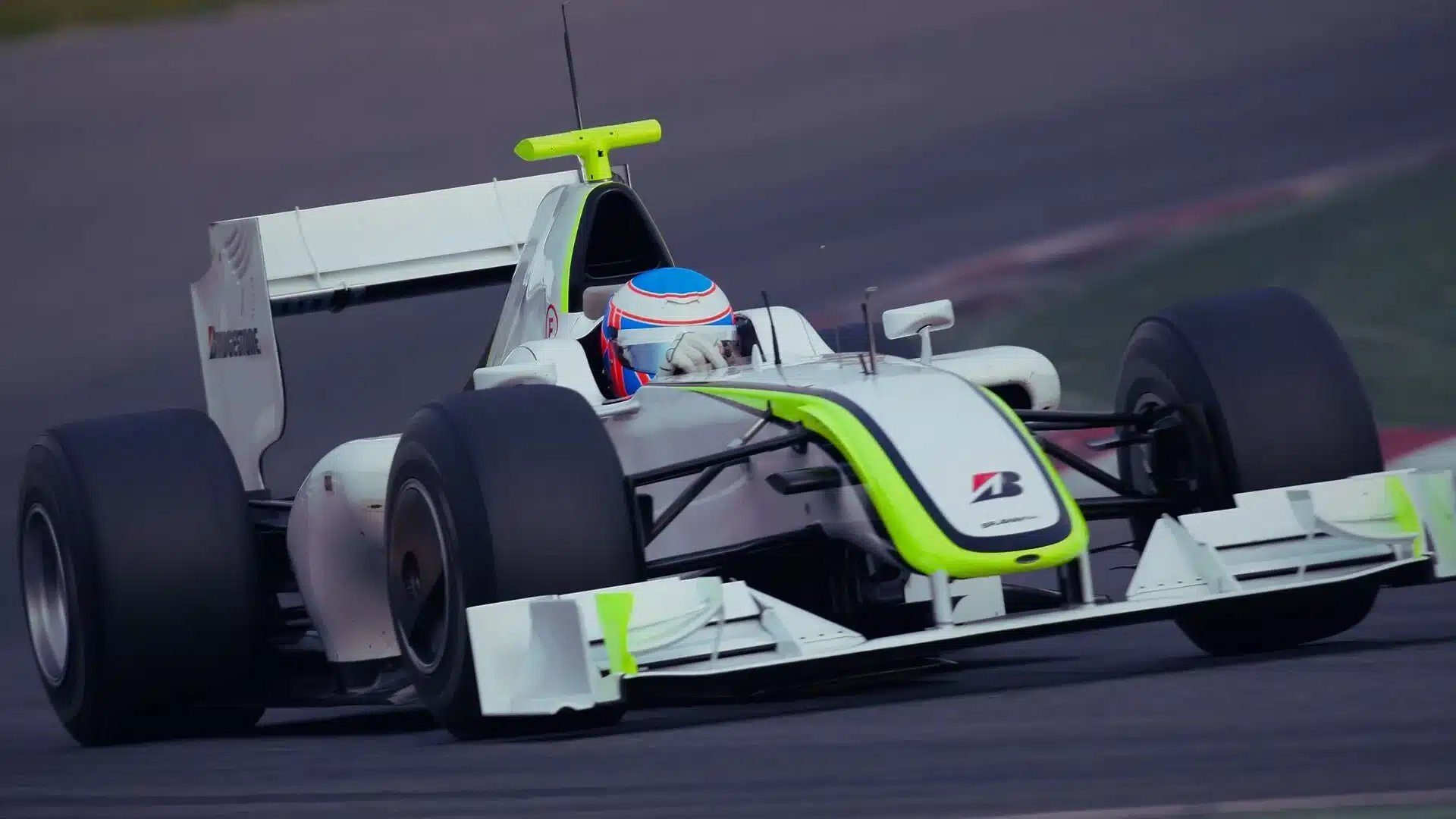 Brawn GP 2009 championship car representing resource constrained leadership success